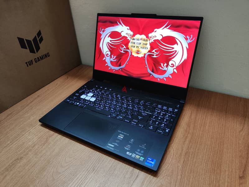 Asus Tuf gaming RTX 3060 6gb intel i7 12650H gaming laptop 12 جيل 0