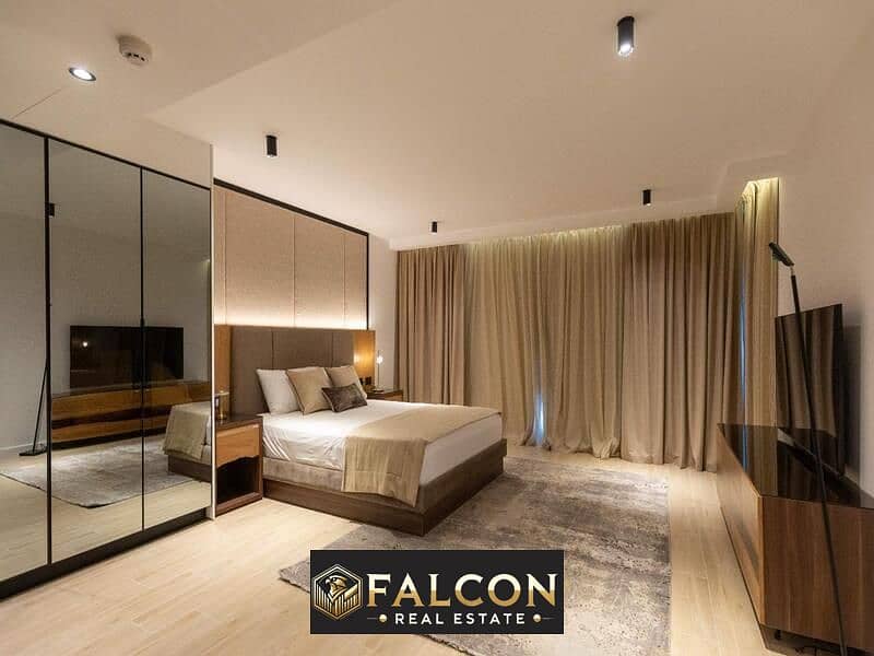 Fully finished hotel apartment with air conditioning, furniture and air conditioners in Heliopolis, Heliopolis, overlooking El-Thawra Street on Suez R 0