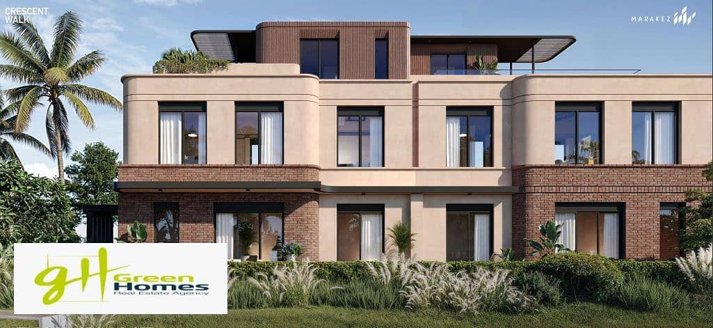 own your Villa in Crescent walk Compound - Sixth Settlement - the newest area in New Cairo5 With Down Payment 8%% 0