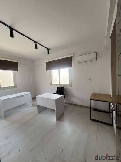 For rent office 80m furnished in Beverly Hills Sheikh Zayed with furniture & ac’s