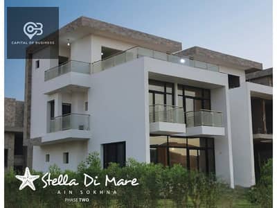 For sale, a fully finished standalone villa from the owner in Stella Di Mare Resort - Ain Sokhna - lake view