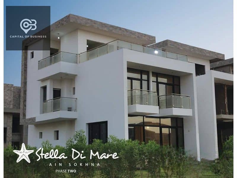 For sale, a fully finished standalone villa from the owner in Stella Di Mare Resort - Ain Sokhna - lake view 0