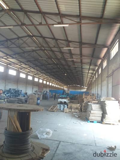 Hangar for rent, area 2500 m, Inshas Industrial Zone, New Obour City