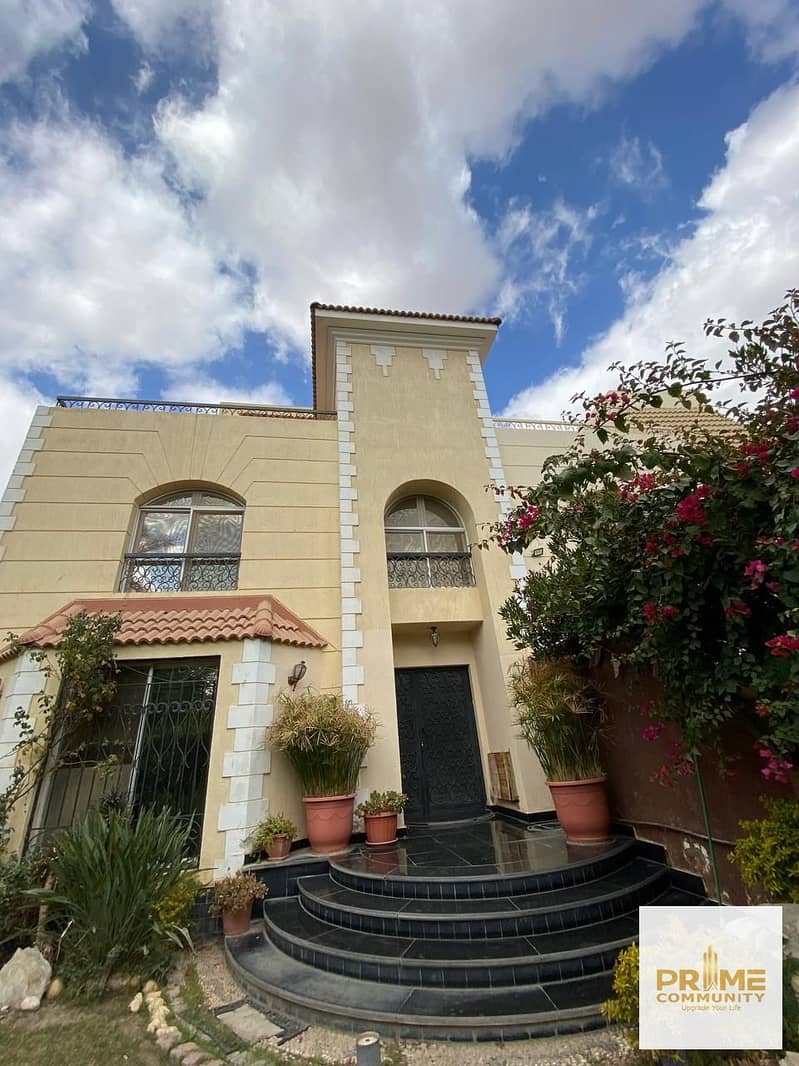 SHATOH (CORNER TOWNHOUSE )383 sqm  ULTRA SUPE LUX FINISHING 5 BEDROOMS IN VERY PRIME LOCATION IN MENA GARDEN CITY 6 OCTOBER CITY 0