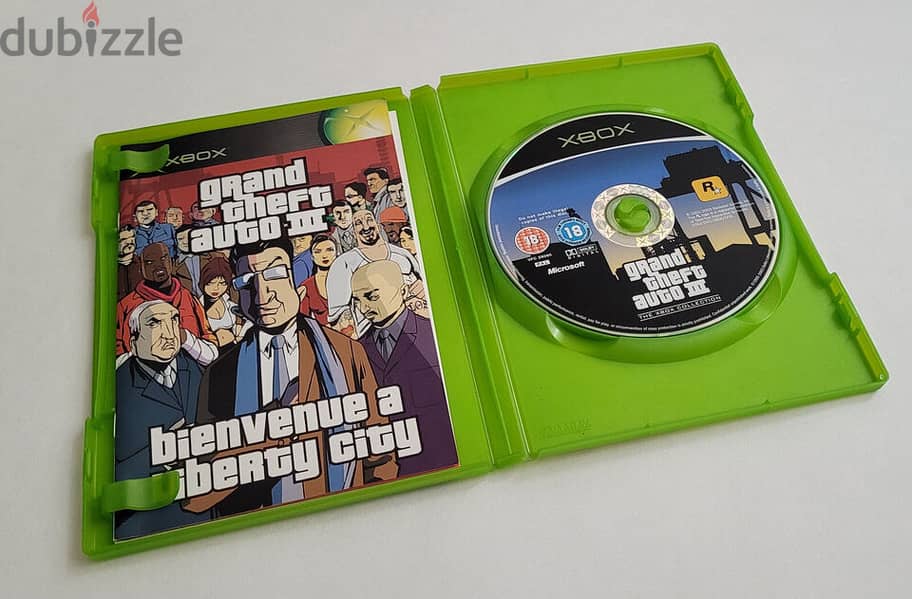 GTA III Game For Console Xbox Original Complete + Poster أسطوانة أصلية 8