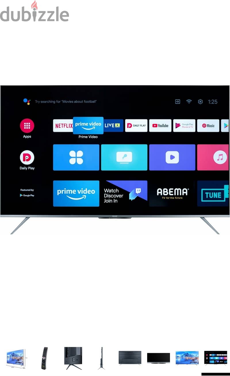 شارب شاشة 55 بوصة 4K UHD LED سمارت 0