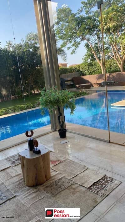 Apartment for sale with a private garden installments over 10 years in La Vista Patio Vida Compound New Cairo near Hyde Park , AUC , Zed East