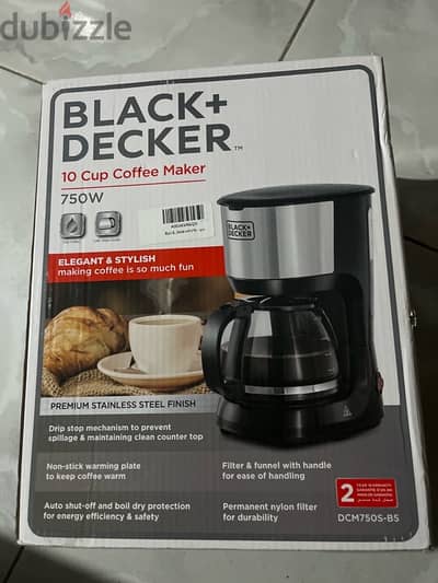 black & decker powder filter coffee machine