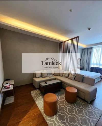 Fully Furnished Studio For Rent High Floor Stunning View in Aeon Towers by Marakez, Mall Of Arabia 6th of October City, Direct on 26 of July Corridor