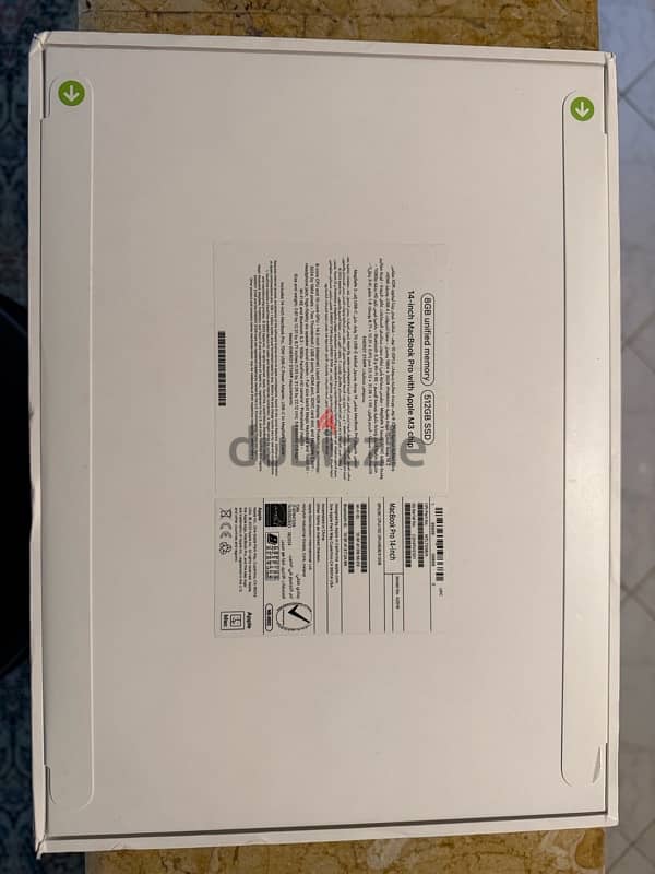 Apple MacBook Pro 2023 m3 14 inch ram 8 hard 512 Arabic/English sealed 1