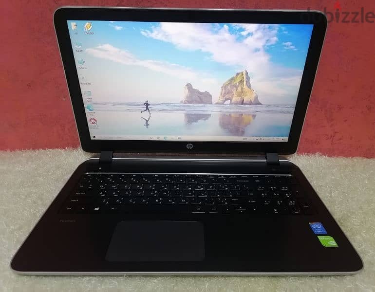 لاب توب HP كور i7 جيل خامس كارتين شاشة وهاردين 2  تيرا 1