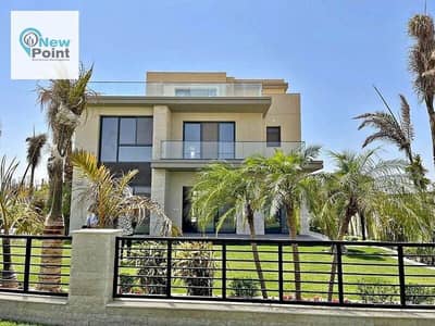 The last standalone villa, immediate delivery, ready for immediate viewing, for sale in Palm Hills New Cairo Compound, with installments over 8 years