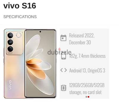 vivo s16 5G secondhand (like new)