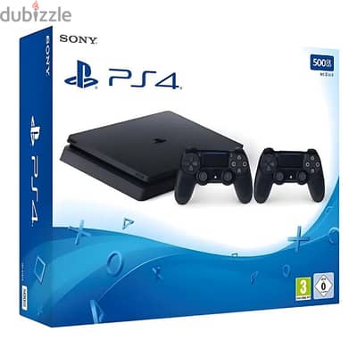 PlayStation 4 SlimConsole With 2 Dualshock Controllers