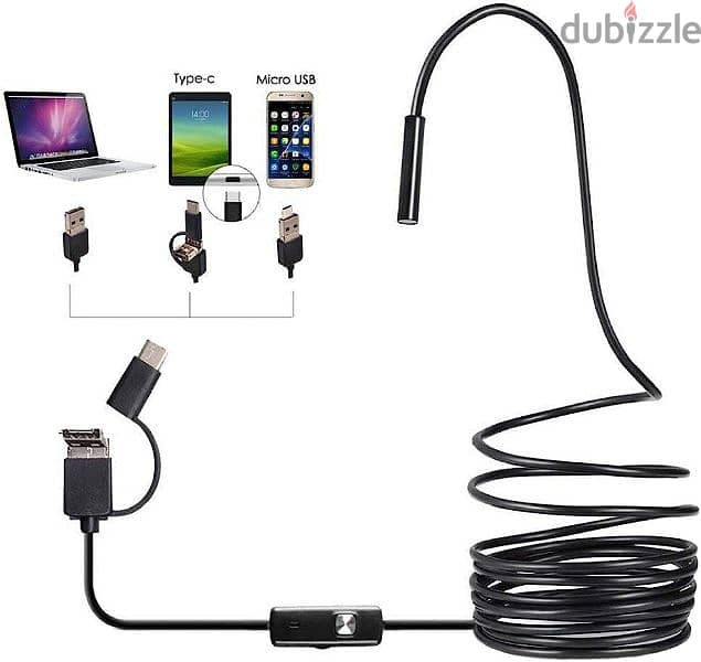 كاميرا فحص USB 3 في 1 عالية الدقة منظار داخلي ، مع 6 مصابيح LED ) 0