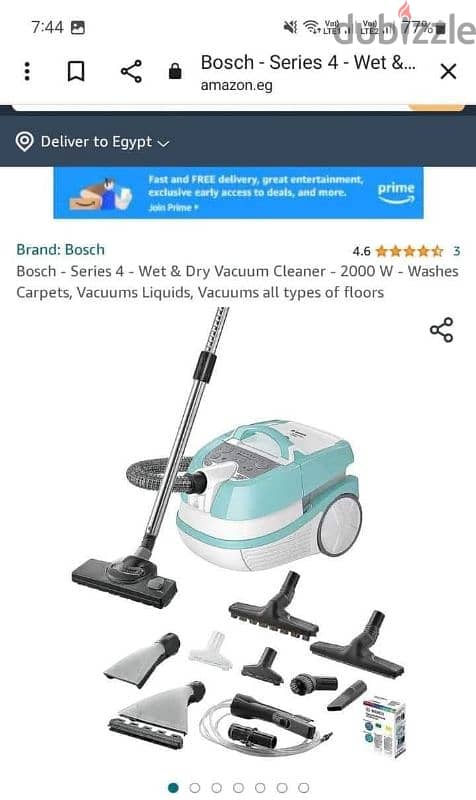 Bosch Series 4 Wet & Dry Vacuum 2000 watt 1