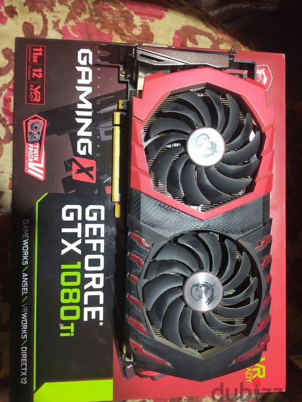 كارت شاشة 1080ti gaming x 11giga msi 4