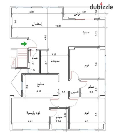 الأندلس 1 قرب القطامية ديونزالجامعة الأمريكية ماونتين فيو شقه للبيع