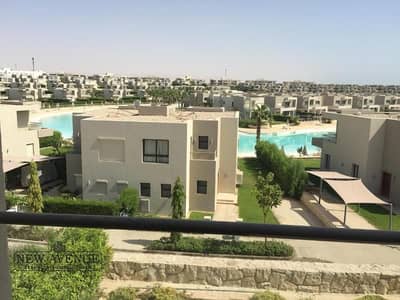 Twin house villa 2nd row lagoon fully finished ready to deliver and to move  in azha el ain el sokhna