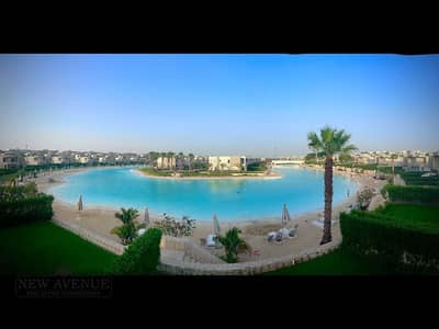 Twin house first row lagoon with private garden in Azha Sokhna Auva, Fully finished, BUA 205 sqm, 3 bedrooms