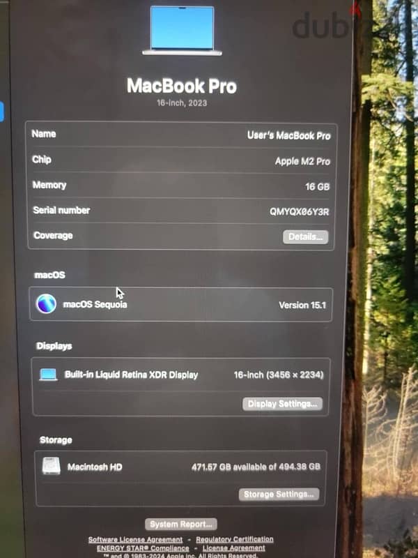 MacBook Pro M2 Pro 16 inch 6