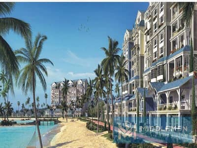 apartment 165m prime location with a view on the lagoon , mountain view icity new cairo