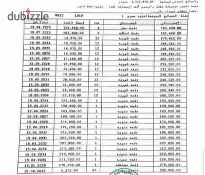 شقه بيع في مدينتي 115م B14 بالتقسيط