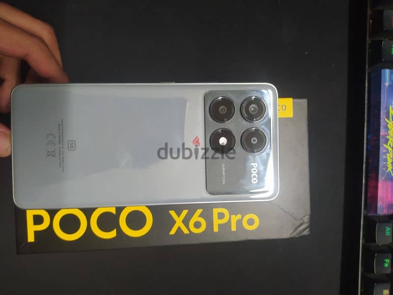 هاتف Poco x6 Pro 512 جيجا لون رمادي 1