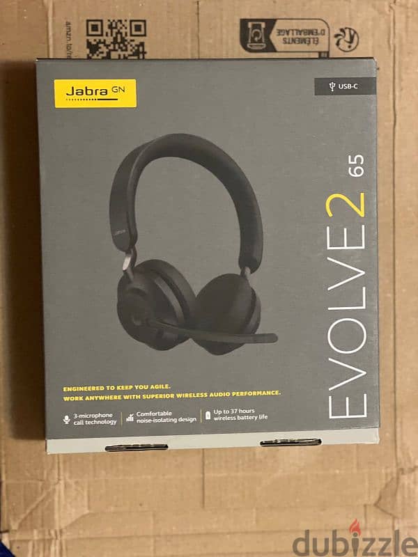 Jabra evolve2 65 headset 0