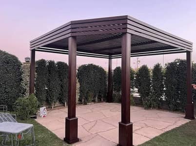 برجولة خشب فحيدقة فيلا والقصرvip برجولات وتند خشب وصاج wooden pergola