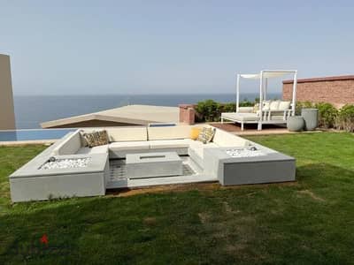 For sale,Town Villa prime location , first row on the sea, fully finished, in Monte Galala, Ain Sokhna