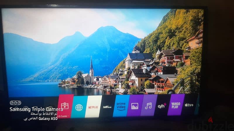 شاشة LG smart 43 ريسيفرداخلي شبه جديد 0