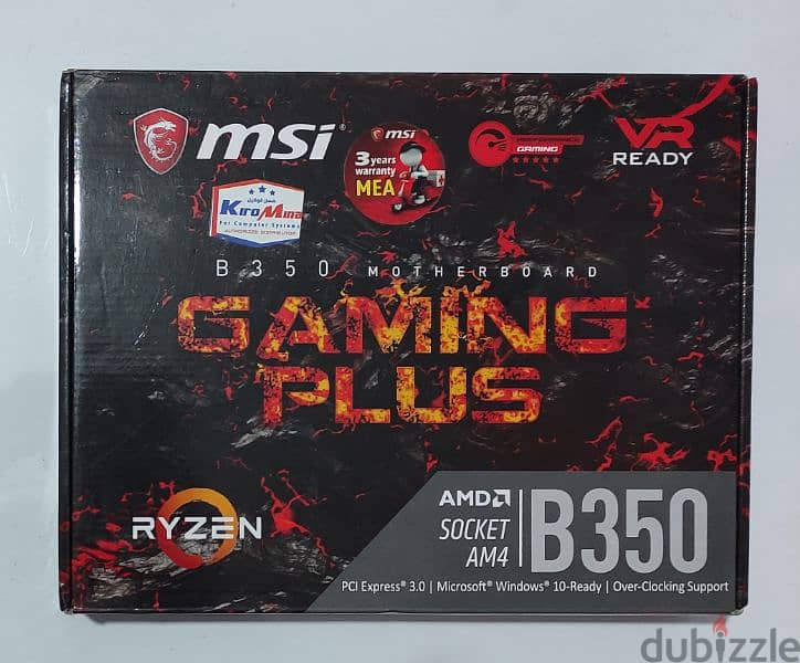 بندل ryzen 5 2400g /b350 msi gaming plus 0