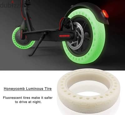 glowing tires for scooter اطارات (عجل ) مضيئة ليلا ل الاسكوتر