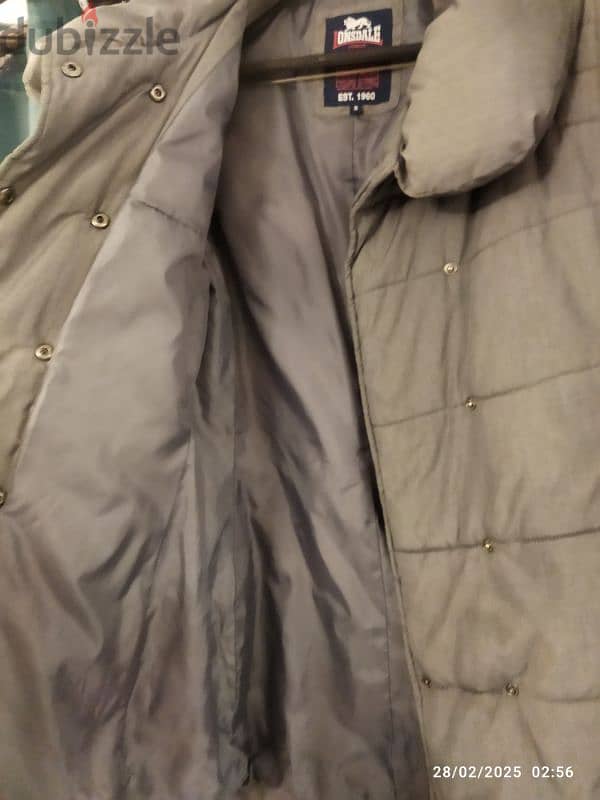 Lonsdale original coat gray  بالطو / جاكت جراي 1