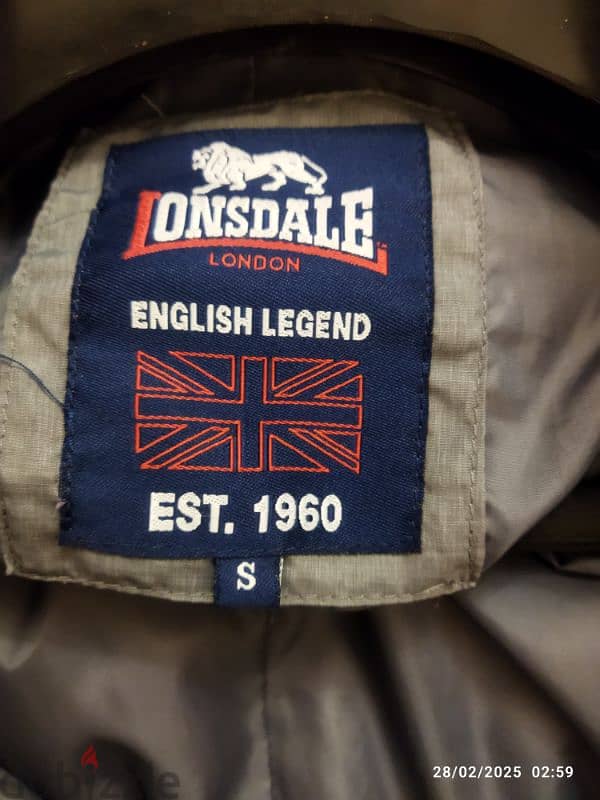 Lonsdale original coat gray  بالطو / جاكت جراي 7