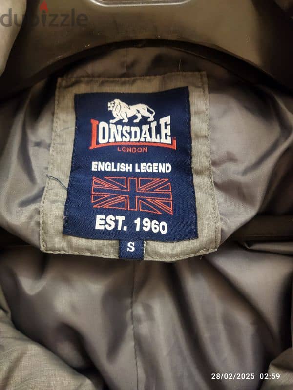 Lonsdale original coat gray  بالطو / جاكت جراي 8