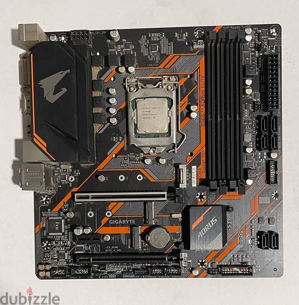 MOTHERBOARD GIGABYTE B365M AOURUS ELITE  PROCCESOR COREI3-9100F 1