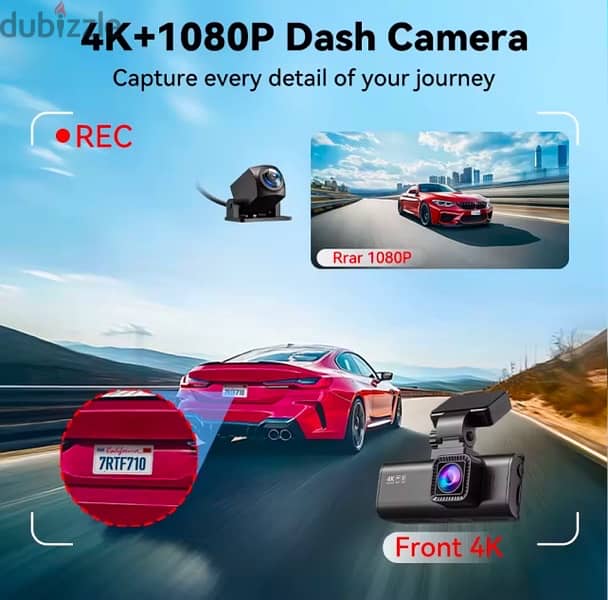 REDTIGER F7N PRO DASH camera 4K Video Recorder  WIFI GPS 2