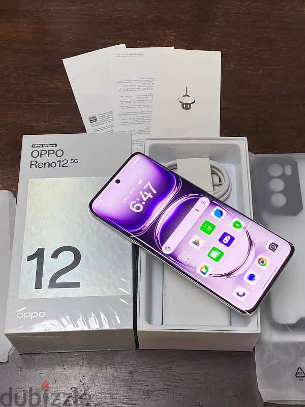 Oppo reno 12 5g كسر زيرو 0