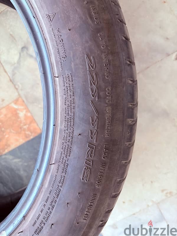 Michelin tires Green X 225/55R18  جنوط 18 4