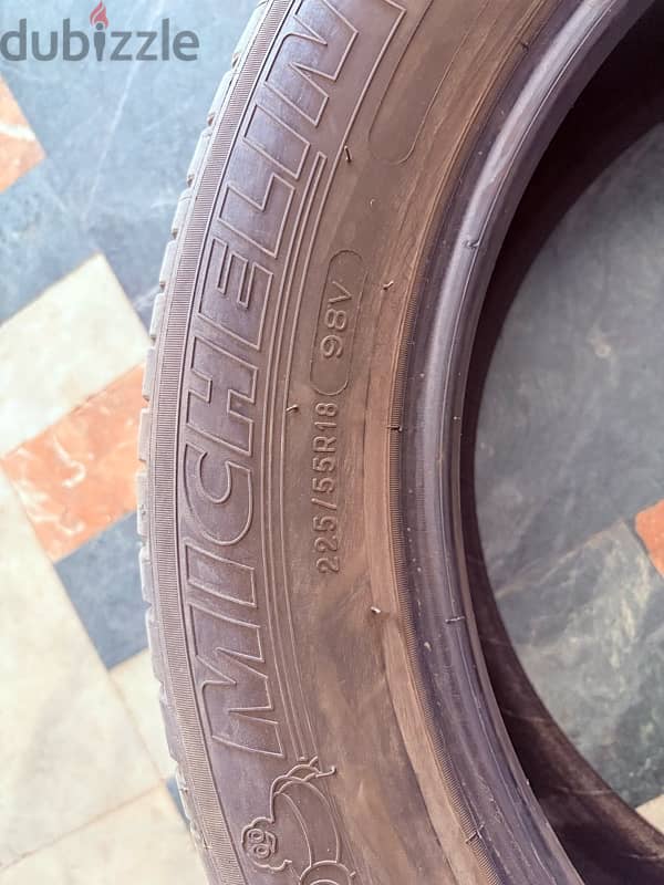 Michelin tires Green X 225/55R18  جنوط 18 5