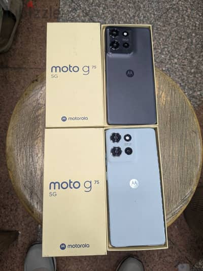 Motorola G75 5G dual sim 256G Green Gray جديد بضمان الوكيل