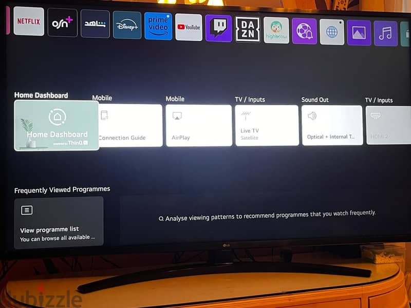 LG TV 55" ThinQ AI 4K ULTRA HD SMART (مستعمل 5 أشهر) 1