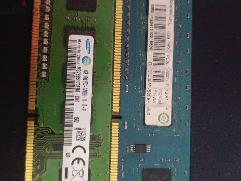 رمات 16GB DDR3 الواحده ب4GB استعمال نظيف 0