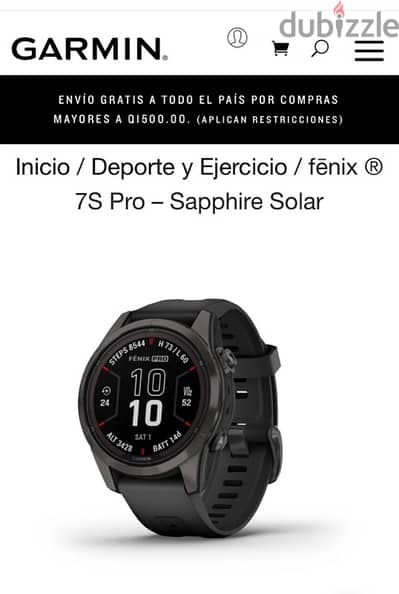 Brand New Smartwatch Garmin Fenix 7S Pro Saphire Solar edition 42mm