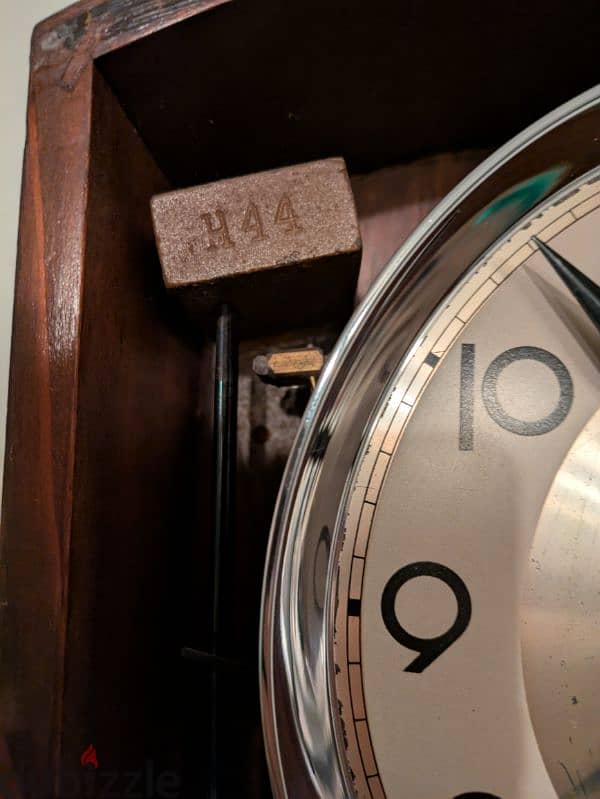 Antique vintage wall clock ساعة حائط خشب انتيكة 4