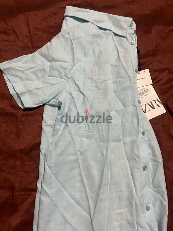 original baby blue Shirt from zara 1