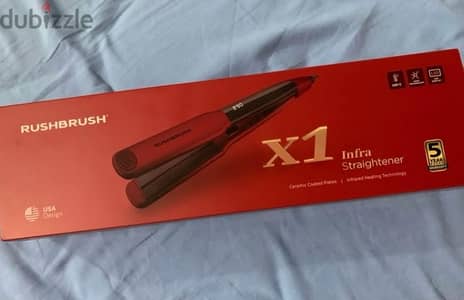 مكواة شعر راش برش -  Rush brush x1 infra straightener