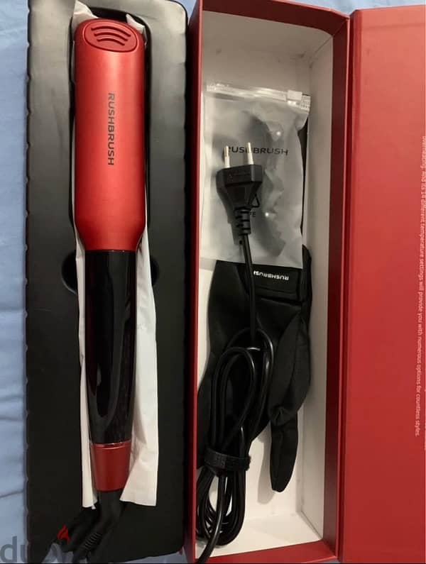 مكواة شعر راش برش -  Rush brush x1 infra straightener 1